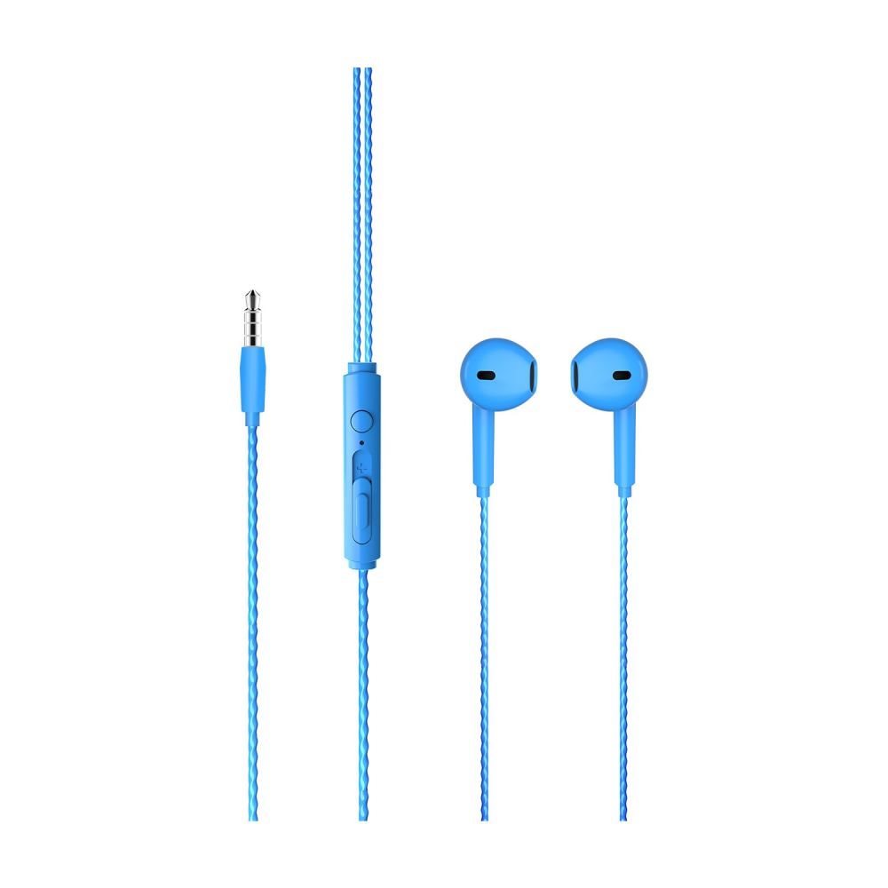 KULAKLIK LECOO EH104BL MAVİ 3.5mm JACKLI KABLOLU KULAK İÇİ MİKROFONLU