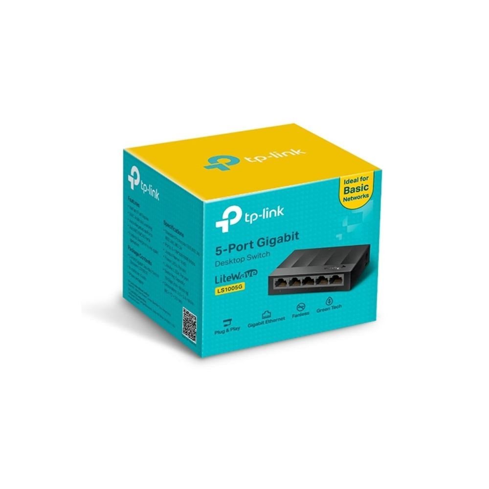SWITCH TP-LINK LS1005G 5 PORT 10/100/1000 YONETILEMEZ