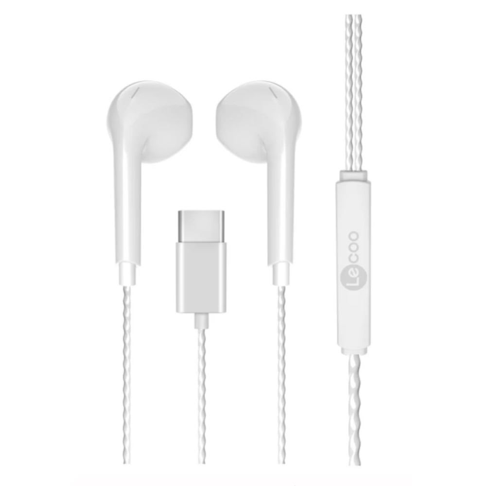 KULAKLIK LECOO EH104C-W BEYAZ TYPE-C KULAK İÇİ KABLOLU KULAK İÇİ MİKFORONLU