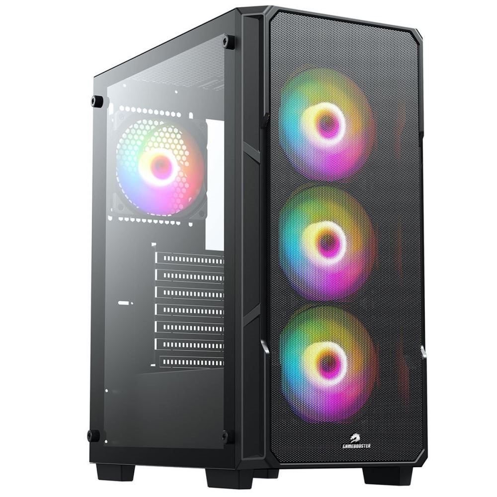 ATX GameBooster GB-X223B USB3.0 Ring RGB Slave fan Elegant Stylish Mesh Panel