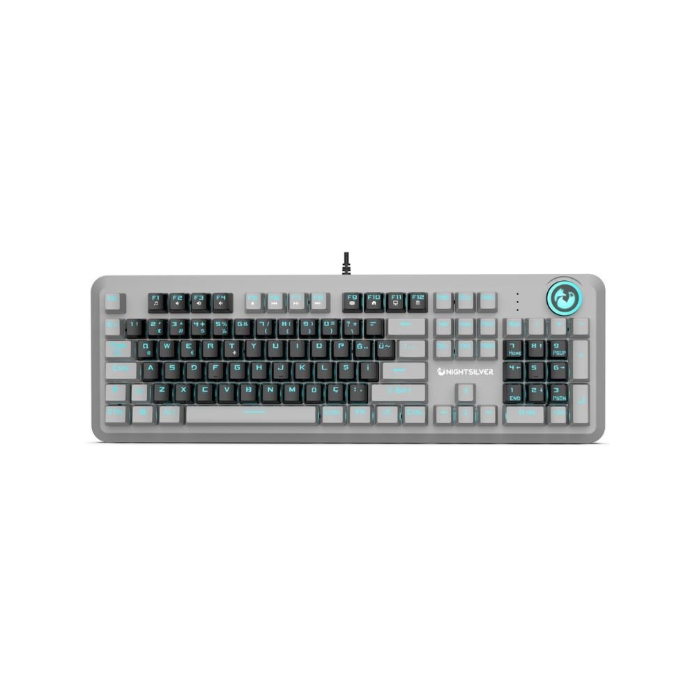 KLAVYE NIGHTSILVER ASTRA GREY BLACK BLUE SWITCH 105 TUŞLU MEKANİK