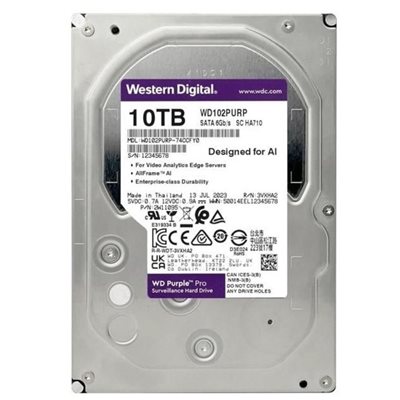 HDD GUV 10TB WD Purple SATA 6Gb/s 512MB DV 7x24 WD102PURP