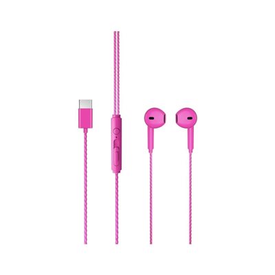 KULAKLIK LECOO EH104C-PR PEMBE TYPE-C KULAK İÇİ KABLOLU KULAK İÇİ MİKFORONLU