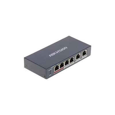 SWITCH HIKVISION POE 10/100 STANDART 4 PORT DS-3E0106P-E/M