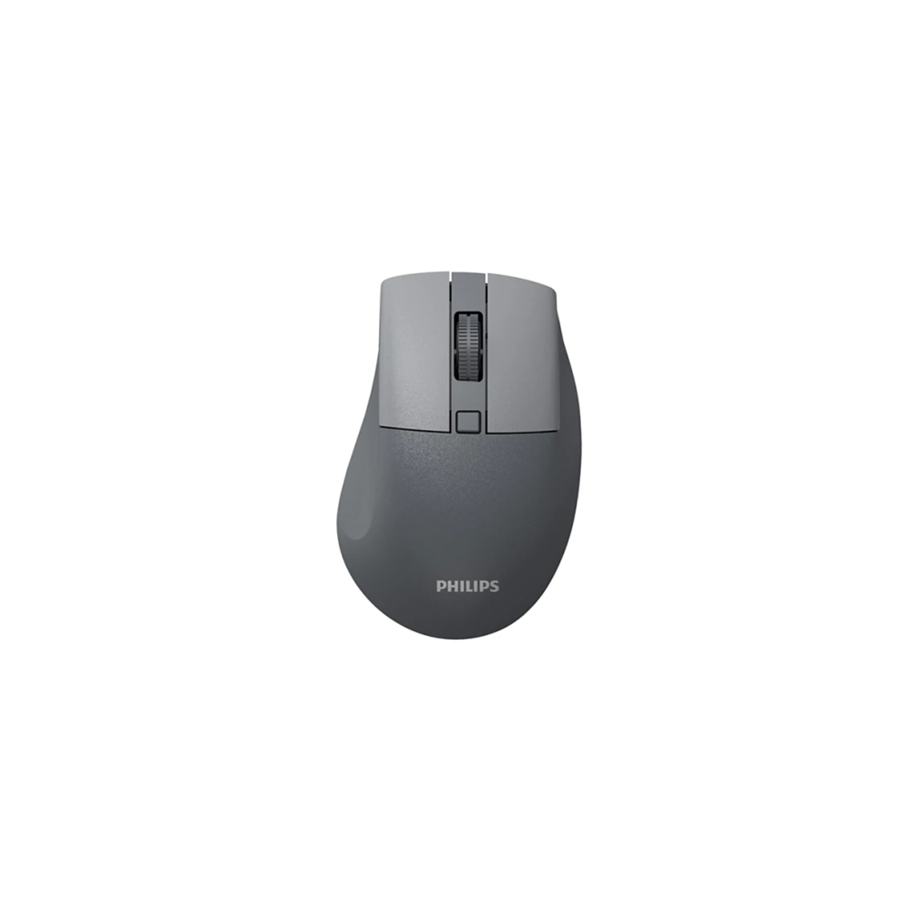 PHILIPS SPK7528G, SESSİZ, Gri, USB Nano  2,4Gh ve Bluetooth Kablosuz, 1600dpi, Optic, 3 Tuşlu, Ergonamik, Sessiz Click, Mouse