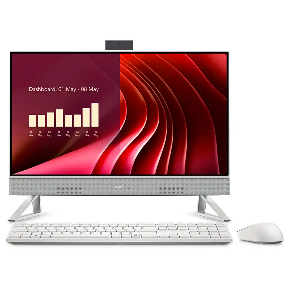 DELL AIO 24 EC242501020UBU, i5-1334U, 23,8"  FHD Ekran, 16Gb DDR5 Ram, 512Gb SSD, Wi-Fi, Type-C, Paylaşımlı Ekran Kartı, Free Dos, All In One PC