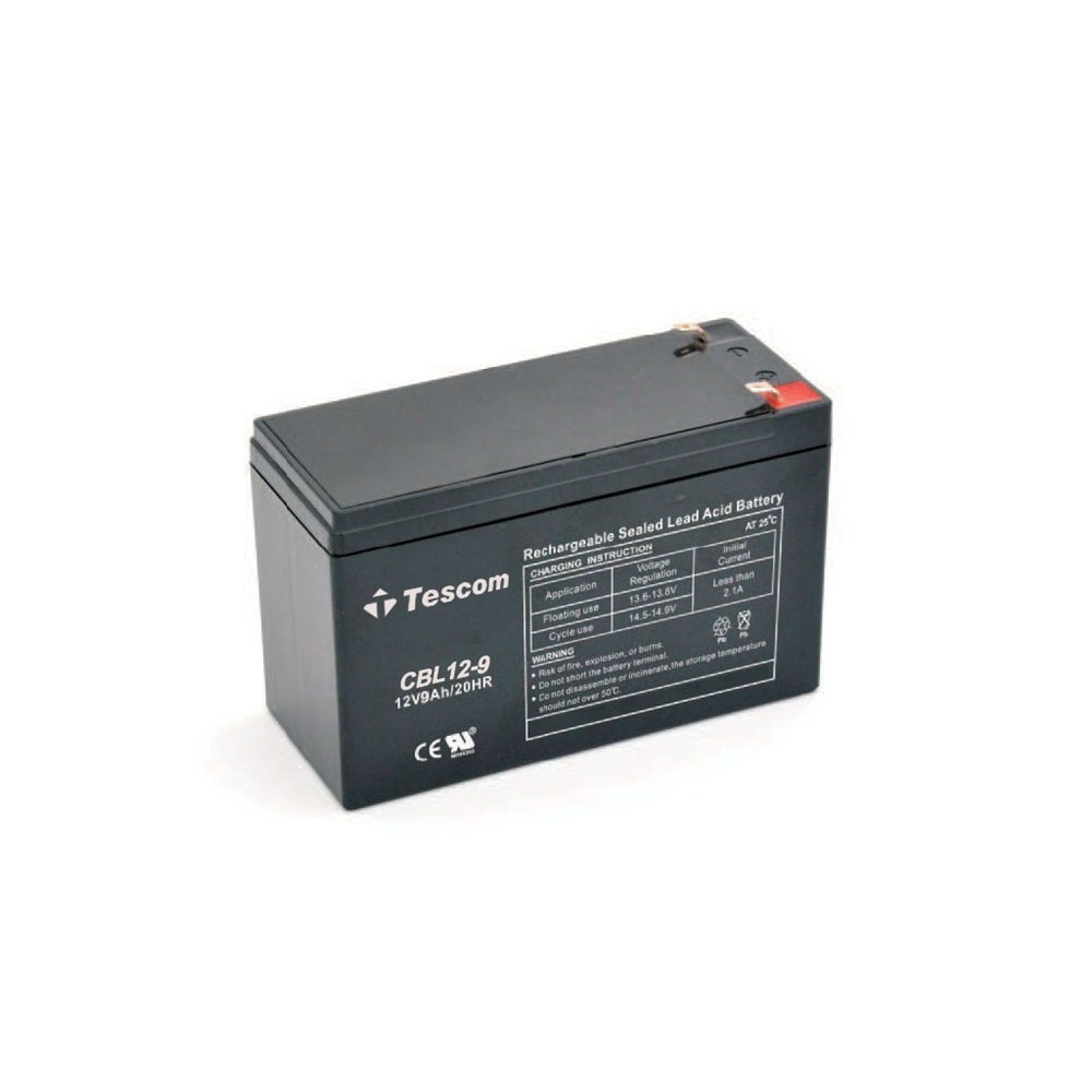 TESCOM Combatt, CBL12-9, 12V 9Ah, Bakımsız,  Kuru Akü. UPS için Uygundur. (100012607)
