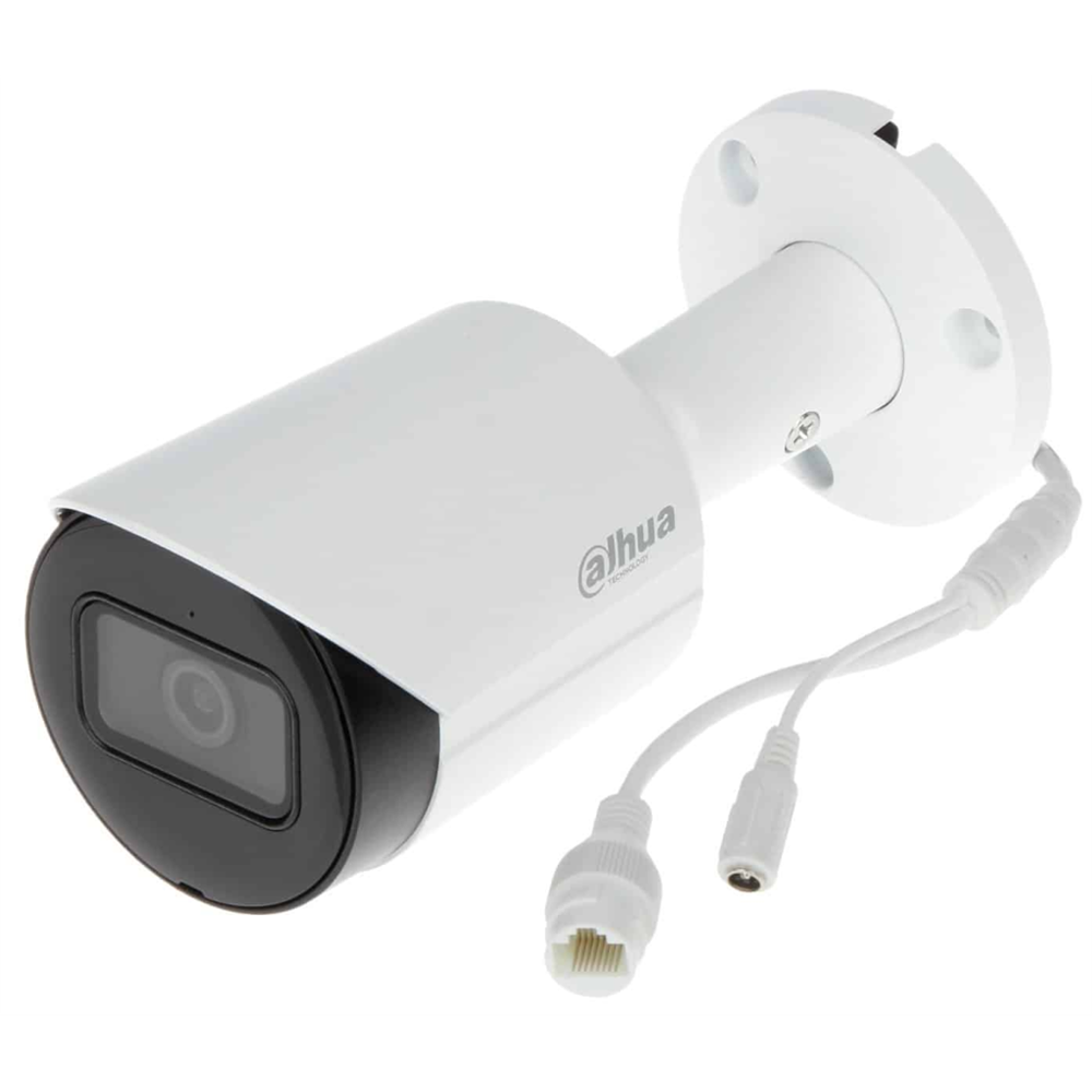 DAHUA IPC-HFW2441S-S-0360B, 4Mpix, 3,6mm Lens, H265+,  30Mt Gece Görüşü, IP67, Dahili Mikrofon, PoE Bullet IP Kamera