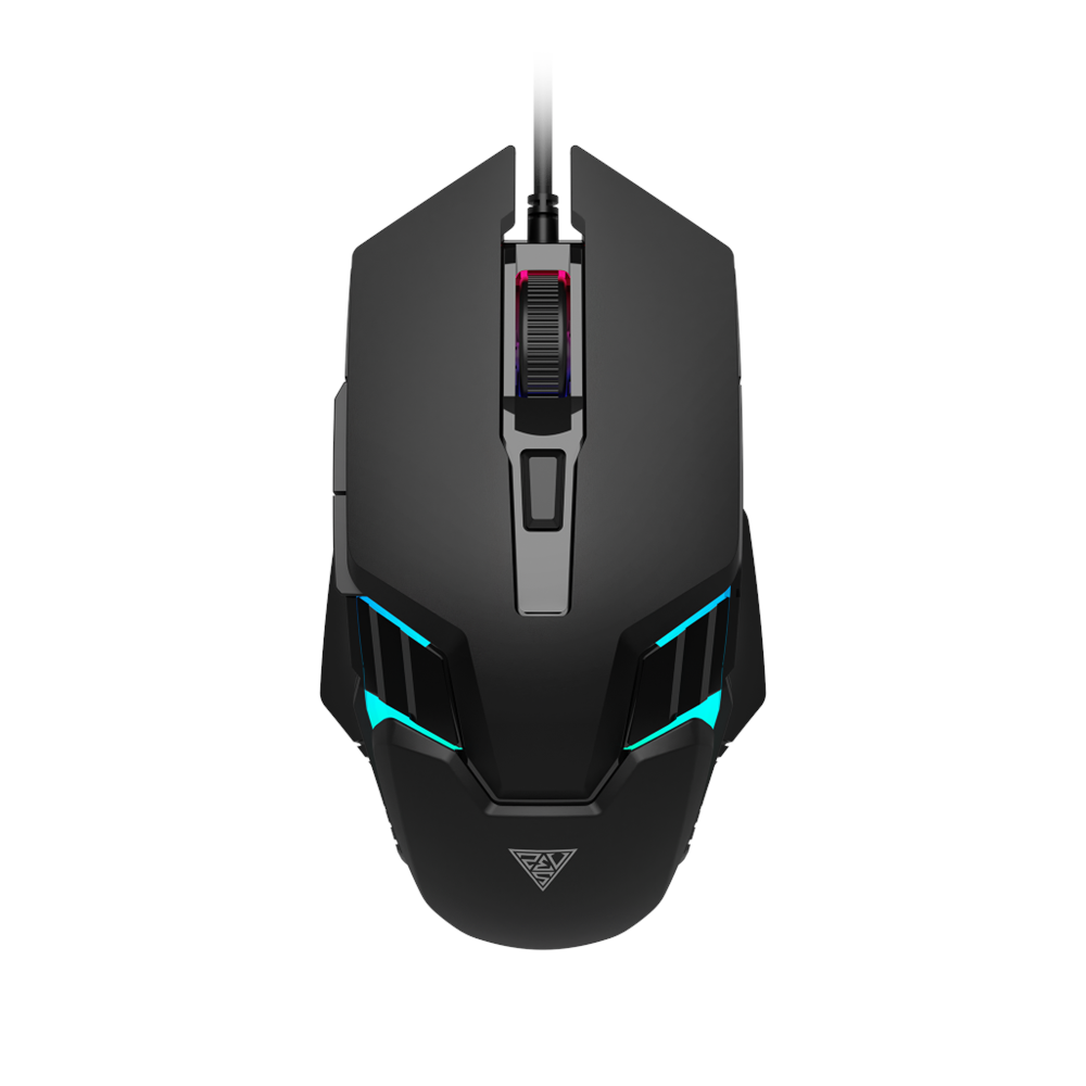 GAMDIAS AURA GS4, Çok Renkli Aydınlatma,  USB Kablolu, 6 Programlanabilir Buton, Gaming Mouse, 3.600 DPI, Siyah
