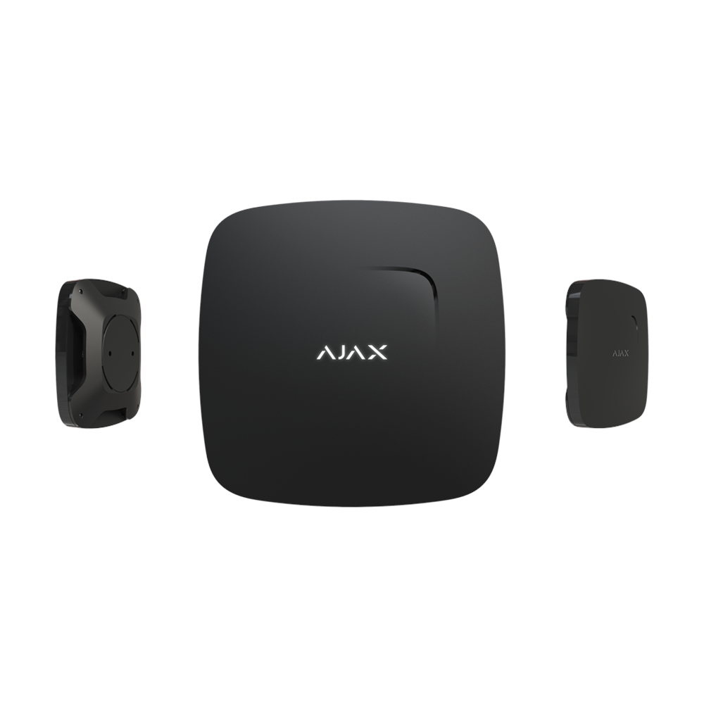 AJAX  Fire Protect, Kablosuz, Isı ve Duman Dedektörü, SİYAH