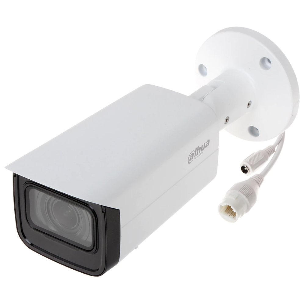 DAHUA IPC-HFW1230T-ZS-2812-S5, 2Mpix, 2,8-12mm Motorize Lens, SD Kart, H265+, 40Mt Gece Görüşü, IP67, PoE Bullet IP Kamera