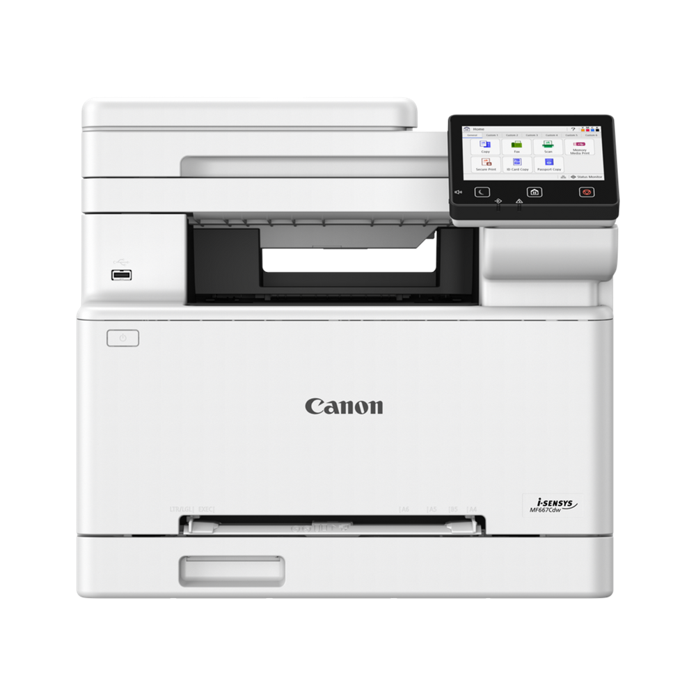 CANON i-SENSYS MF667CDW, Renkli Lazer Yazıcı,  Tarayıcı, Fotokopi, Fax, Wifi, Lan, Duplex, ORİJİNAL TONERLİ, TÜRKİYE Distibütör GARANTİLİ