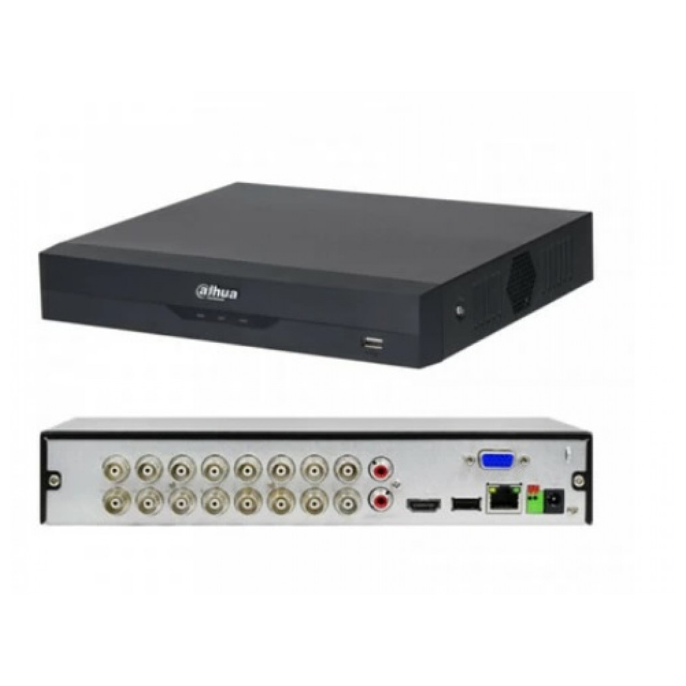 DAHUA XVR5116HS-5M-I3, 16 Kanal, 5Mpix H265+, 1 HDD, 5in1 DVR Cihazı
