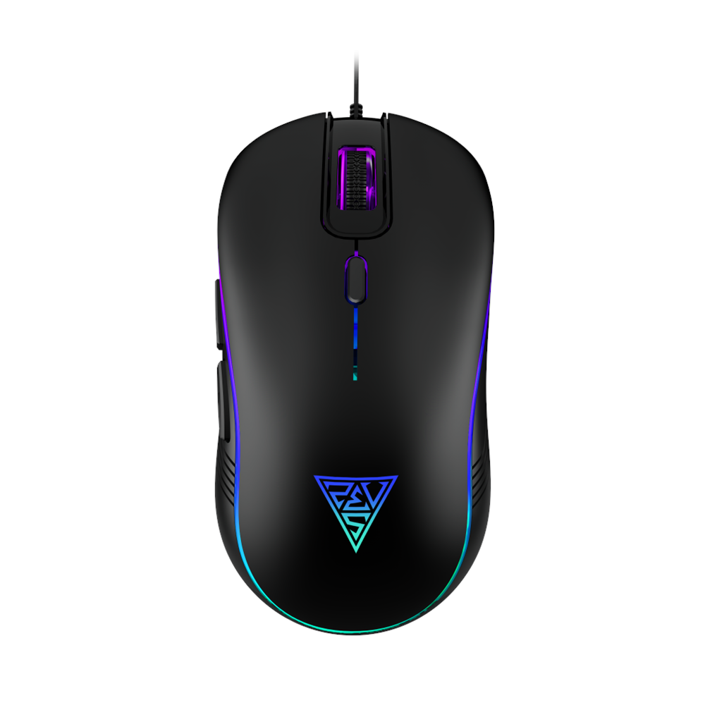 GAMDIAS AURA GS3, Çok Renkli Aydınlatma,  USB Kablolu, 6 Programlanabilir Buton, Gaming Mouse, 3.600 DPI, Siyah