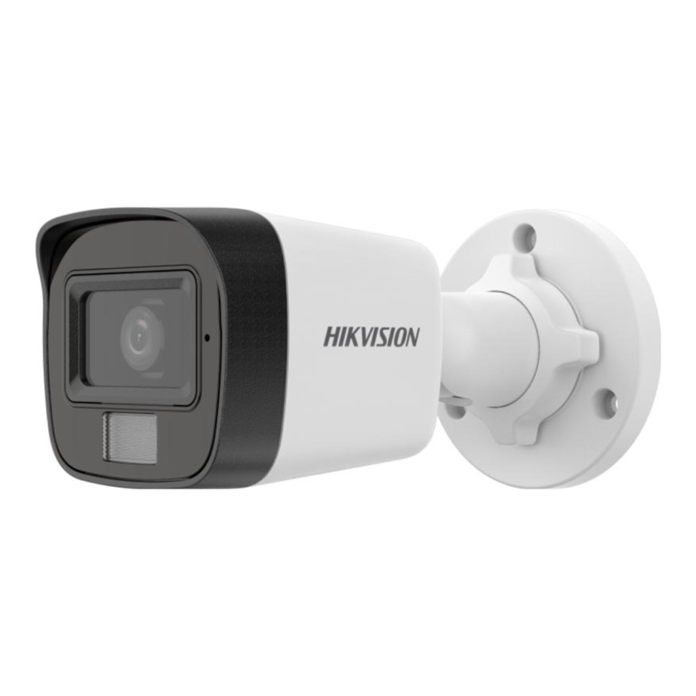 HIKVISION DS-2CD1021G2-LIUF 2Mpix, 2,8mm Lens,  H265+,20Mt Gece Görüşü, Hybrid Light, SD Kart,Dahili Mikrofon, PoE, Bullet IP Kamera