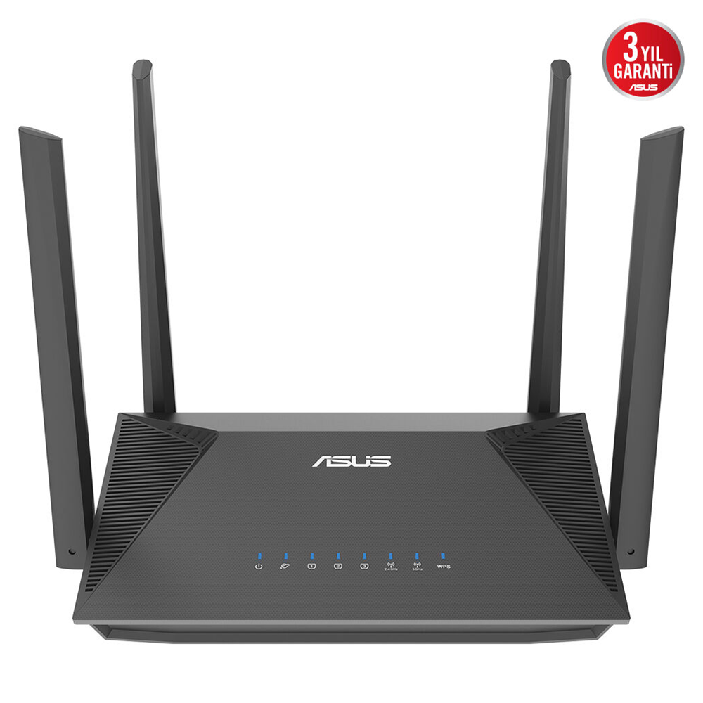 ASUS RT-AX52 Pro, AX3000, 3 Port, 3000Mbps,  Dual Band, WİFİ 6, AiMesh, Extendable Router