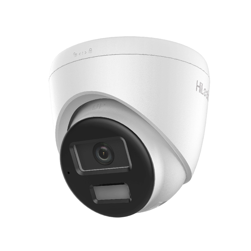 HILOOK IPC-T240HA-LUFC, 4Mpix, 2,8mm Lens, H265+, Dual Light, 30Mt Gece Görüşü, Dahili Mikrofon, IP67, PoE, Dome, IP Kamera