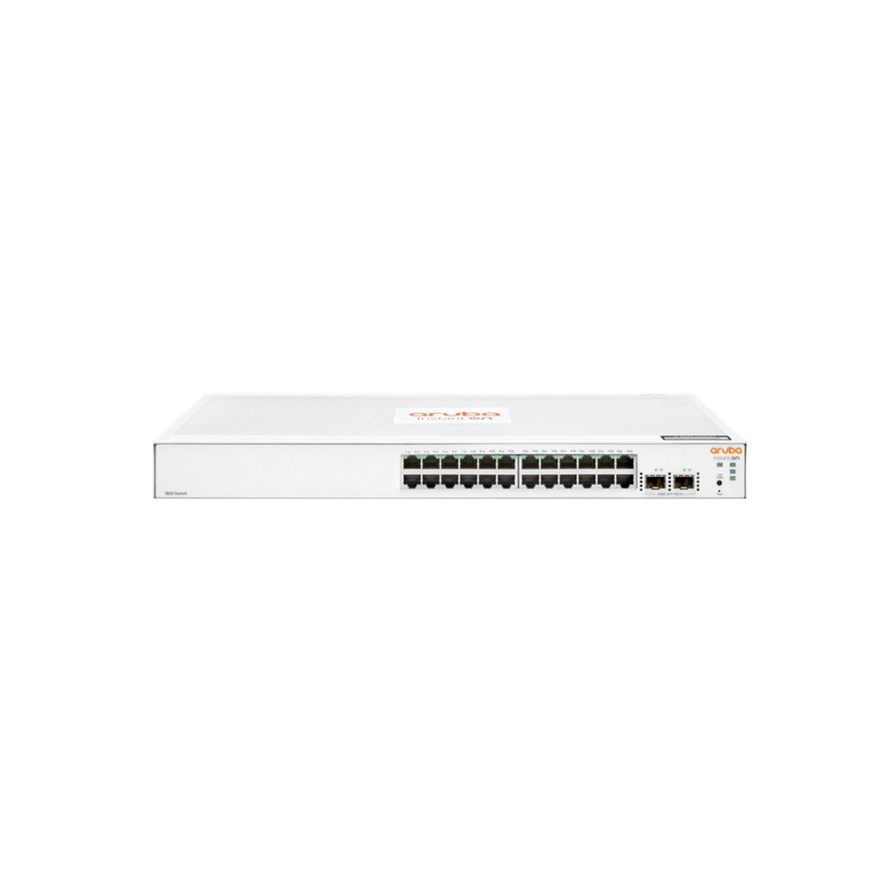HP Aruba Instant On, JL812A, 1830-24G, 24Port, GigaBit, 2 Port Gigabit SFP, Yönetilebilir, Rack Mount Switch