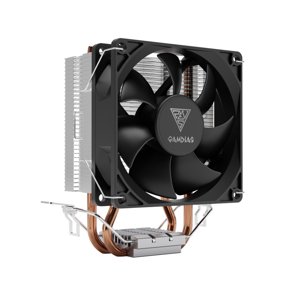 GAMDIAS BOREAS E1-210 MONO, 92mm, CPU  Kule Tipi Hava Soğutma, Doğrudan Temas Teknolojisine Sahip 2 adet Gelişmiş Bakır Isı Borusu (AMD AM5 ve INTEL Tüm işlemciler ile uyumlu)
