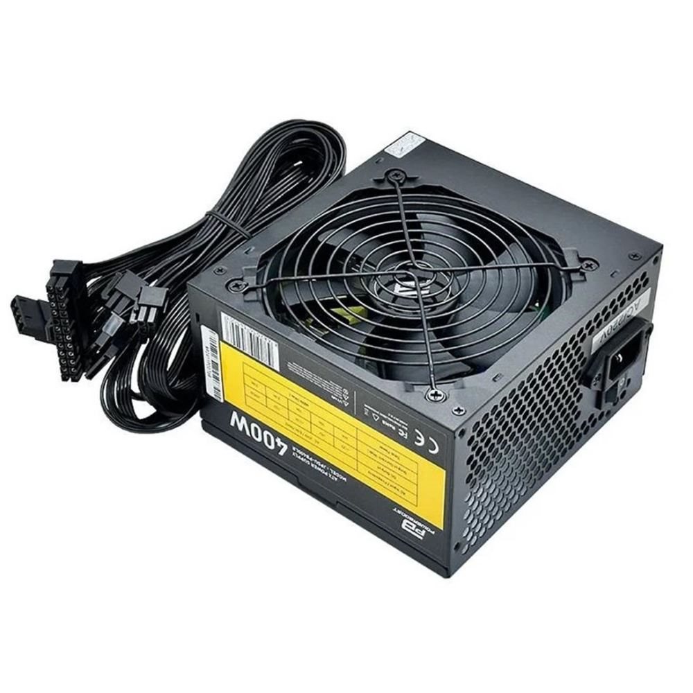 PSU 400W PowerBoost PB-400LR 1*PCI-E 6 Pin 12cm Siyah Fanlı ATX Retail Box