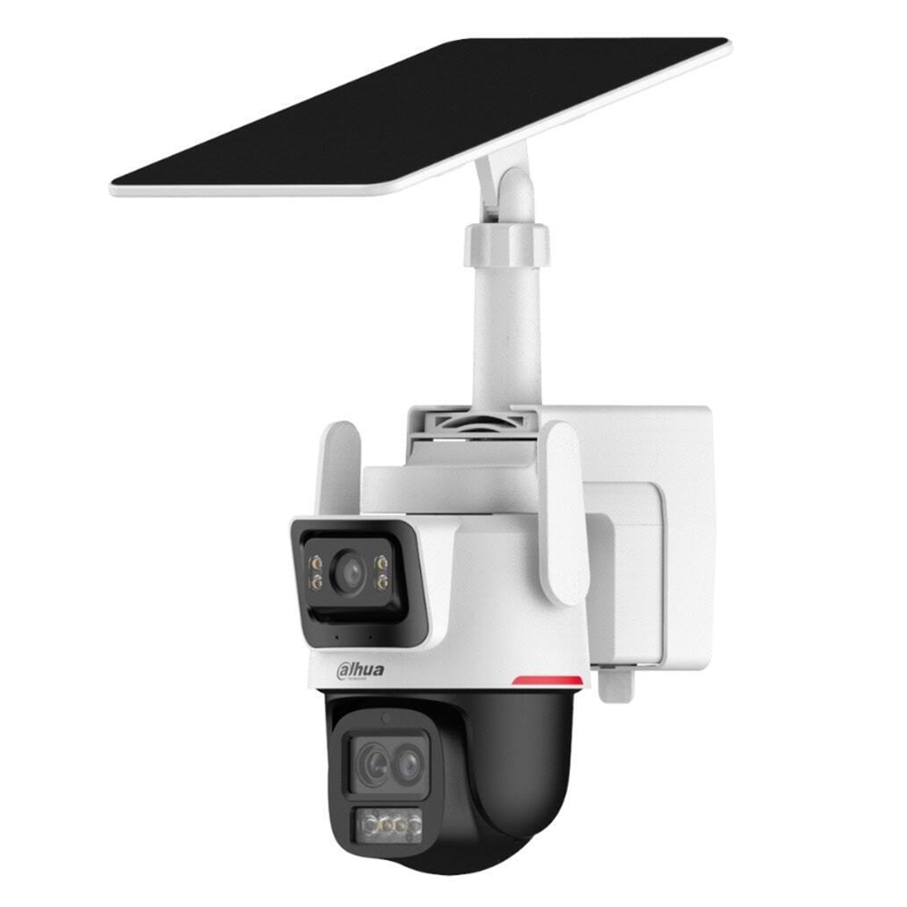 DAHUA  IPC-PTS2649C-3E3Z-4GB20, 2X 3Mpix, 2,8 Lens+3,6 Lens, WizColor, 50Mt Gece Görüşü, IP66,  Hybrid-zoom PT 4G Solar Ip Kamera