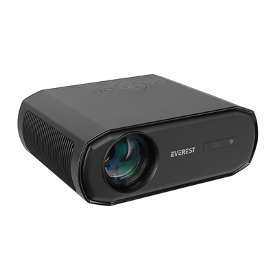 EVEREST PJ06, Siyah, 9800 Lümen, 1920X1080, 1xHDMI, 1xUSB, TF Soket, WiFi, 1xLAN, Bluetooth, 50.000 Saat Led Ömrü, 3W Speaker, Android 9.0, FULL HD Projeksiyon Cihazı
