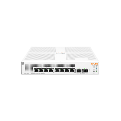HP Aruba Instant On, JL681A, 1930-8G, 8Port, GigaBit, PoE 124W, 2 Port Gigabit SFP, Yönetilebilir, Rack Mount Switch