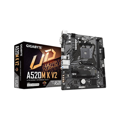 GIGABYTE A520M-K V2, 2xDDR4, 1x M.2, D-SUB, HDMI, AM4 Soket Anakart