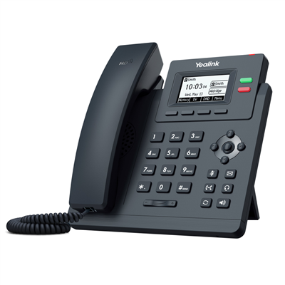 YEALINK SIP-T31P, Masaüstü, Kablolu IP TELEFON, Siyah, 2.3" Siyah Beyaz Ekran, 2xMegabit Ethernet Portu, PoE Destekli