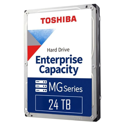 TOSHIBA ENTERPRISE, MG11ACA24TE, 3.5", 24TB, 1Gb 7200 Rpm, 7/24 Güvenlik, Data Center, Nas, Server, HDD (Türkiye Distribütörü Garantili)