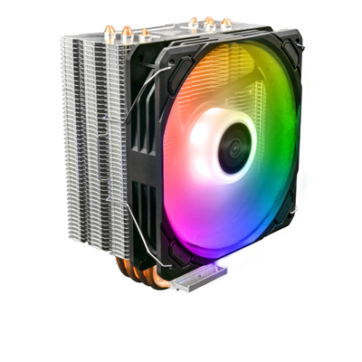 GAMDIAS BOREAS E1-410, ARGB, 120mm, CPU  Kule Tipi Hava Soğutma, Doğrudan Temas Teknolojisine Sahip 4 adet Gelişmiş Bakır Isı Borusu (AMD AM4-AM5 ve INTEL Tüm işlemciler ile uyumlu)