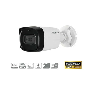 DAHUA HAC-HFW1200TLP-0360B, 2Mpix, 3.6m Lens, 40 Mt Gece Görüşü, Bullet Kamera
