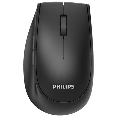 PHILIPS SPK7627B, Siyah, USB Nano 2,4Gh ve Bluetooth Kablosuz, 1600dpi, Optic, 5 Tuşlu, Şarj Edilebilir, Sessiz Click, Mouse