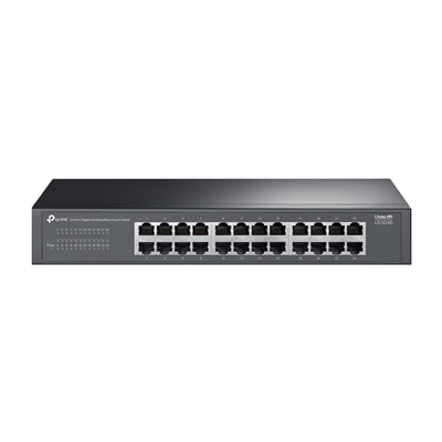 TP-LINK LS1024G, Green Tech, 24 Port GigaBit, Yönetilemez, Metal Kasa, Masaüstü Switch