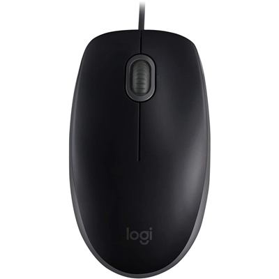 LOGITECH 910-005508, B110 Siyah, USB Kablolu, 1000dpi, Optik, 3 Tuşlu, Mouse