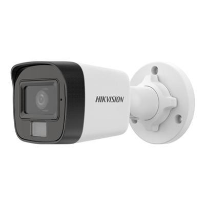 HIKVISION DS-2CD1021G2-LIUF 2Mpix, 2,8mm Lens,  H265+,20Mt Gece Görüşü, Hybrid Light, SD Kart,Dahili Mikrofon, PoE, Bullet IP Kamera