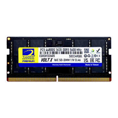 TwinMOS TMD516GB5600S46, 16GB, DDR5, 5600MHz,  CL46, 1.1V Notebook Ram