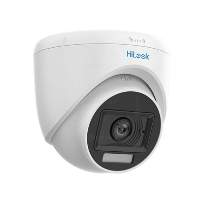 HILOOK THC-T129-LPS, 2Mpix, 2.8mm Lens, 20Mt Gece Görüşü, Color Vu, Dahili Mikrofon, Dome Kamera