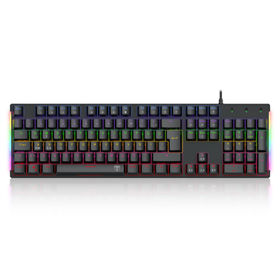 T-DAGGER NAXOS, T-TGK310-BL, USB Kablolu, Türkçe Q, Rainbow Backlight, Blue Mekanik Switch, 104 Tuşlu, Gaming Klavye