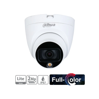 DAHUA HAC-HDW1209TLQ-LED-0280B, 2Mpix, 2.8mm Lens, 20 Mt Gece Görüşü, Full Color, 4 IN 1, Dome Kamera