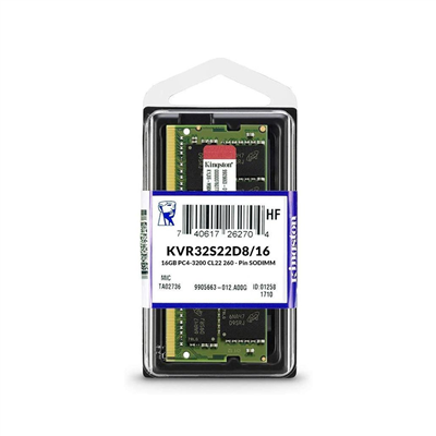 KINGSTON KVR32S22D8/16, 16Gb, 3200Mhz, DDR4, Sodimm Notebook RAM, 1,2V, CL22 (KUTULU)