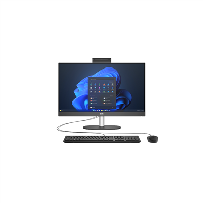 HP D1BC2ET, ProOne 240 G10,Ultra 7 155U, 23,8" FHD Ekran, 16Gb DDR5 Ram, 512Gb SSD, Paylaşımlı Ekran Kartı, Free Dos All In One PC, Siyah
