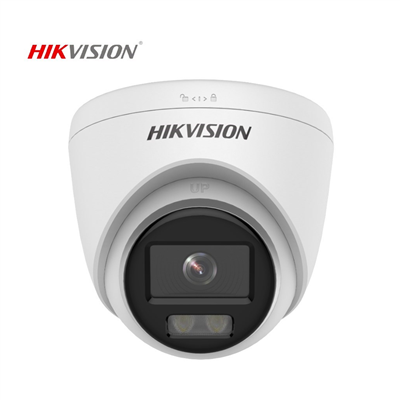 HIKVISION DS-2CD1327G0-LUF 2Mpix, 2,8mm Lens, H265+, 30Mt Gece Görüşü, Dahili Mikrofon, Color Vu Lite, Full Time Color, Dome IP Kamera