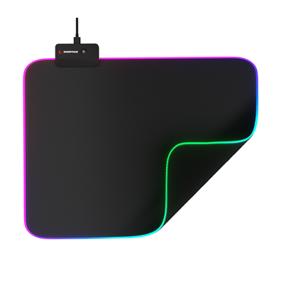Rampage MP-23, BLITZ M RGB, 252x328x3mm, RGB Led, Gaming, MOUSE PAD (Siyah)