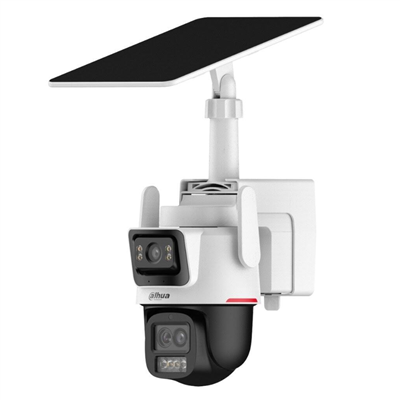 DAHUA  IPC-PTS2649C-3E3Z-4GB20, 2X 3Mpix, 2,8 Lens+3,6 Lens, WizColor, 50Mt Gece Görüşü, IP66,  Hybrid-zoom PT 4G Solar Ip Kamera
