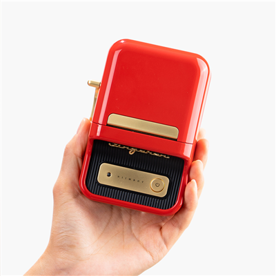 NIIMBOT B21S, Taşınabilir, Mürekkepsiz, Termal Etiket Yazıcı (Bluetooth, Type-C) Kırmızı