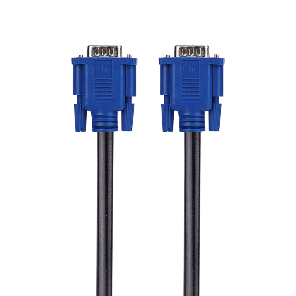 S-LINK SL-VGA19, 15Pin, İki Ucu Erkek, 5mt, VGA Kablosu