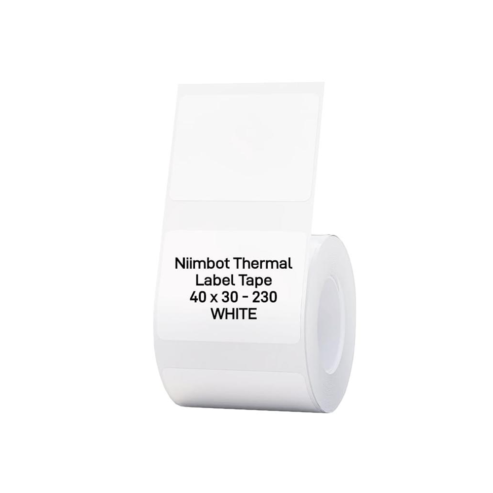 NIIMBOT T40 Etiket 40mm x 30mm 230 adet Beyaz  (B1,B21S,B3S)