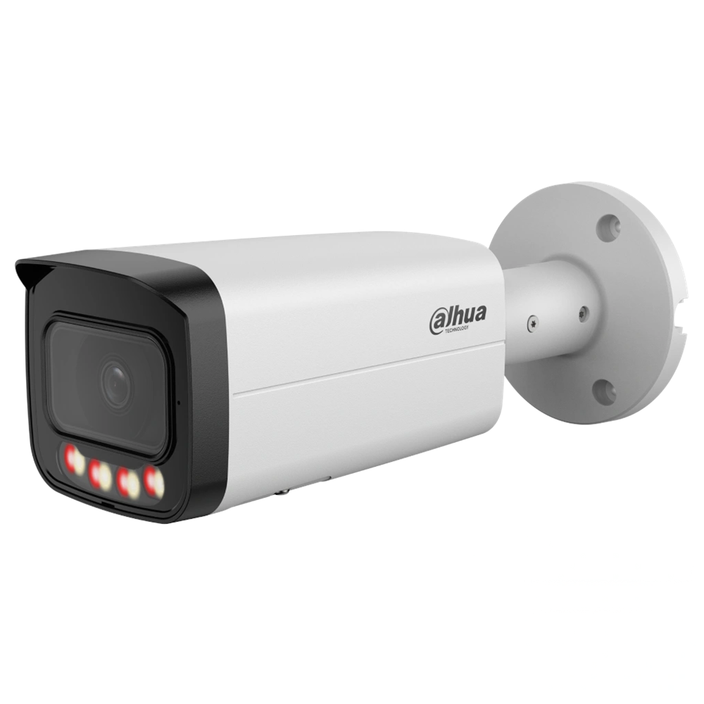 DAHUA IPC-HFW21249T-AS-IL  12Mpix, 3,6mm Lens,SD Kart, Smart Dual Light, H265+, 30Mt Gece Görüşü, IP67, Dahili Mikrofon, PoE Bullet IP Kamera (Beyaz)