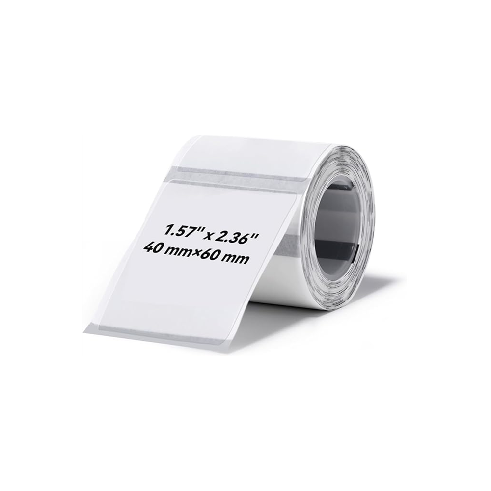NIIMBOT T40 Etiket 40mm x 60mm 125 adet Şeffaf  (B1,B21S,B3S)